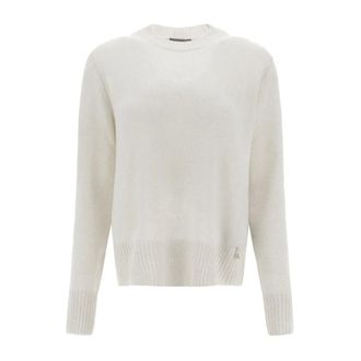 Herno Cashmere Knitwear, female, White, Size: XL Cashmere Sweater