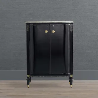 Frontgate Regency Bow Front Bar Cabinet - Frontgate