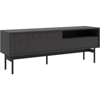 Selsey Selsey - Olar - Mobile tv con cassetto, finitura legno frassino Portland nero, 154 cm