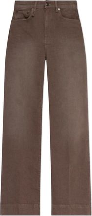 R13 Jeans met logo - Dames - Bootcut Jeans - Bruin - W29 - Denim - Jeans