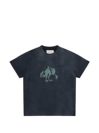 ERL Blue Cotton T-Shirt