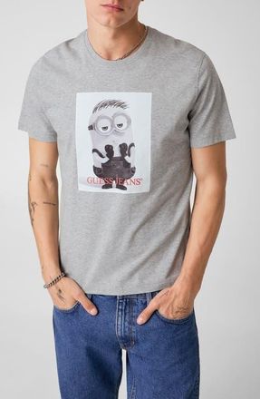 Guess x Minions Photo Cotton Graphic T-Shirt in Grey at Nordstrom, Size Xx-Large