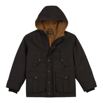 Filson Waxed Mountain Parka - Heren - Mantels - Zwart - Maat: S Katoen