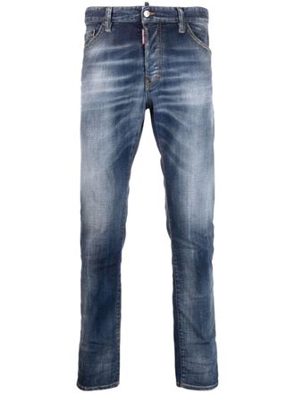 Dsquared2 Jeans slim con effetto vissuto - Blu