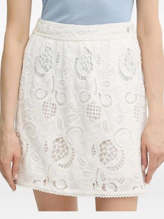 Guess Co Minigonna con ricamo - Bianco