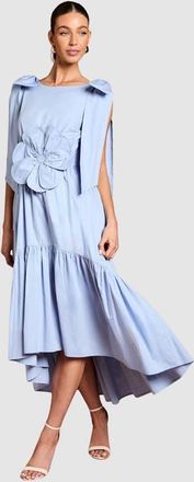 Coast Floral Corsage Fit Flare Dress in Cornflower Blue at Nordstrom, Size 12