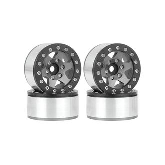 OEM Llanta Met&aacute;lica Negra Titanio De 1,55 Pulgadas Para Coche De Escalada Ax90069 Para Jimny Cc01