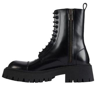 Balenciaga Small Cowhide Lacing Martin High boots Black 615679WA8E91000