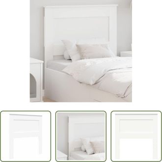 vidaXL vidaXL Testiera moderna - Testiera con testiera Bianco 100 cm Legno multistrato