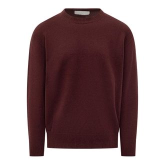 Amaranto Round-neck Knitwear, male, Red, Size: XL Maglione Girocollo in Lana