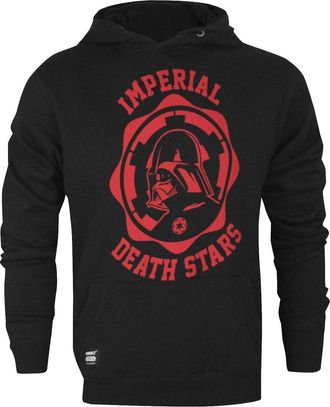 Star Wars Offici&euml;le Imperial Death Stars College Hoodie voor heren (Zwart)