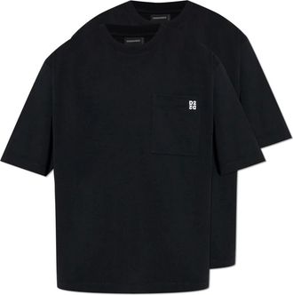 Dsquared2 Heren, Tops, Zwart, Maat: 3XL Katoen