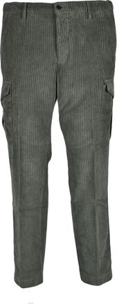 Bro-Ship Velvet Military Green Cargo Pants with Functional Pockets