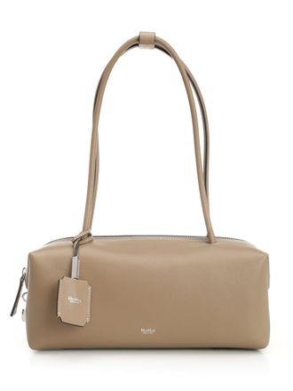 Max Mara Natural Satchel Bag Shoulder Bags Beige-Donna