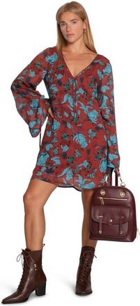 Belle & Bloom 5th Ave Leather Backpack in Burgundy at Nordstrom