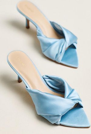 Maeve Satin Mule Heels