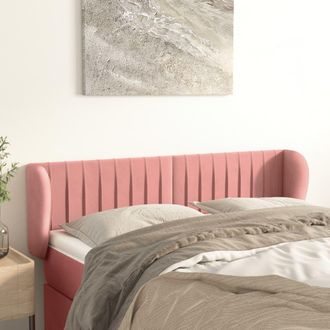 vidaXL Cabecero De Terciopelo Rosa 147x23x78/88 Cm Vidaxl