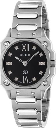 Gucci G-Flat Watch - Dames - Horloges - Zwart - ONE Size - Accessoires