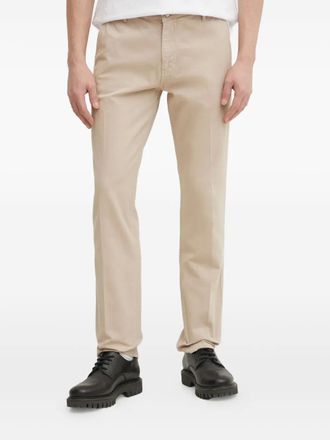 Guess Co striped-pattern trousers - Neutrals