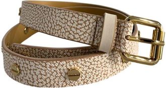 Borbonese Beige Polyvinyl Womens Womens Belt