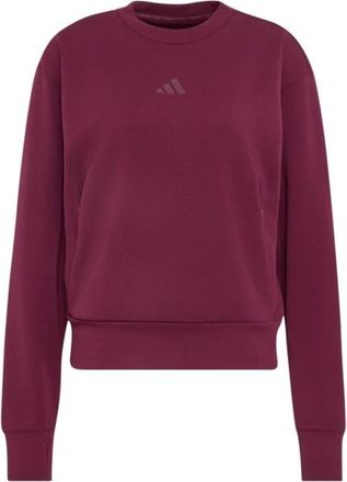 adidas D4T Workout Warm Up Crew Neck Pullover f&uuml;r Damen | lila