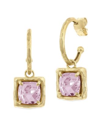 I.Reiss Company 14K 4.00 Ct. Tw. Rose Quartz Charm Earrings