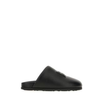 Givenchy Label Flat Mules - female - Givenchy - Mules - Black - 4 UK - Shoes