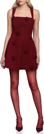 Avec Les Filles Rosette Appliqu&eacute; Minidress in Merlot at Nordstrom Rack, Size 12