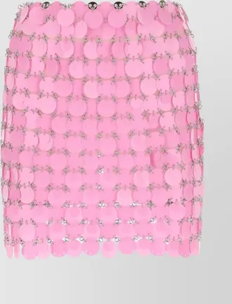 Paco Rabanne maxi sequin chainmail mini skirt