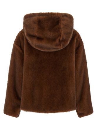 Herno Mink-Effect Faux Fur Jacket - Brown