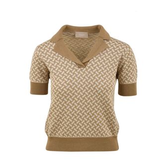 Drumohr Tops, Dames, Beige, M, Stijlvolle T-shirts en Polos