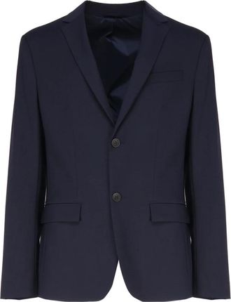 Calvin Klein Double-button Single-breasted Blazer - Heren - Blazers - Blauw - 2XL - Wol - Jassen