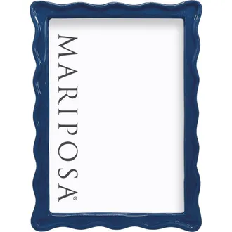 Mariposa Wavy Picture Frame in Blue at Nordstrom, Size 4X6