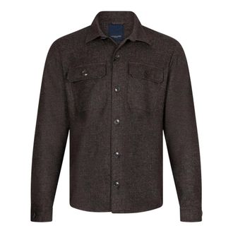 Cavallaro Light Jackets, male, Brown, 2XL, Zento Overshirt