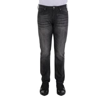 Emporio Armani Heren, Jeans, Grijs, Maat: W31 Katoen