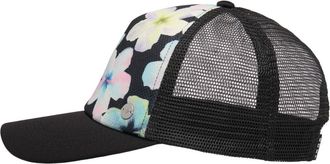 Roxy Trucker Cap ROXY Beautiful Morning, Damen, anthrazit im fleur real, Kunstfaser, Caps Trucker Cap