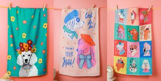 Tiramisu The Chic Canine Couture Artisan Kitchen Tea Towel Set - Set of 3