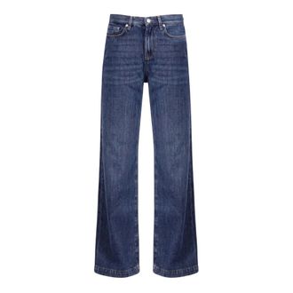 Roy Rogers Wide Jeans - Dames - Jeans - Blauw - Maat: W28 Denim
