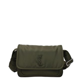 Saint Laurent Niki Umh&auml;ngetasche Herrens Stoff Gr&uuml;n/Milit&auml;rgr&uuml;n