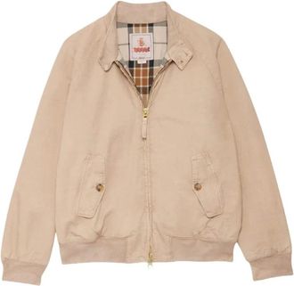 Baracuta Bomber Jackets, male, Beige, L, Canvas GD G9 Jacket