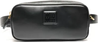 Miu Miu Black Leather Fanny Pack (Pre-Owned)