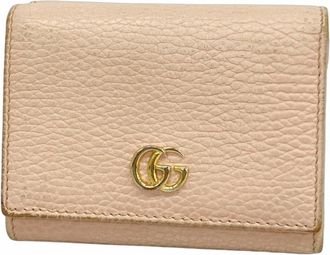Gucci Pink Leather Wallet (Tri-Fold) (Pre-Owned)