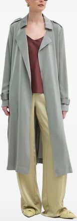 Guess Co belted trench coat - women - Fabric - M - Grey