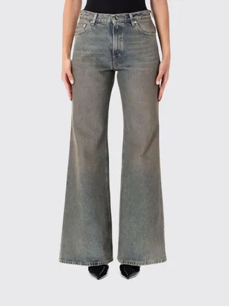 Haikure Jeans flare Clara a vita media in denim a cinque tasche