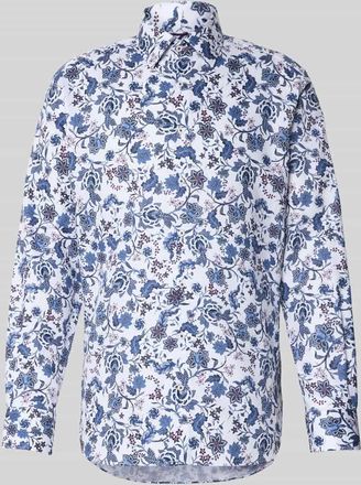 Eterna Modern Fit Business-Hemd mit Knopfleiste in Weiss, Größe 39