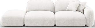 CXL by Christian Lacroix 3-Sitzer Designer Sofa Lucien mit Ottomane links - Samtbezug Bubble