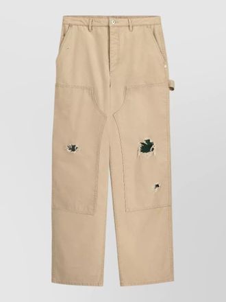 Dior denim shorts belt loops back pockets