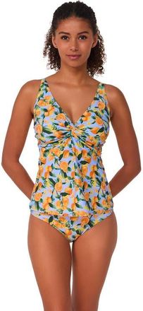 Sunsets Forever Tankini Swimsuit Top - DD Cup in Clementine at Nordstrom, Size 40