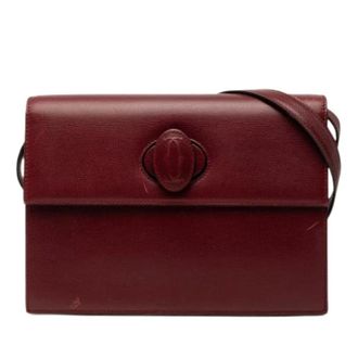 Cartier Pre-owned Shoulder Bags, female, Red, Size: ONE SIZE Pre-owned Vintage Crossbody Bag