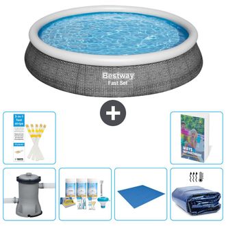 Bestway Piscina Bestway Fast Set Redonda - 396x84 Cm - 7-piezas S289